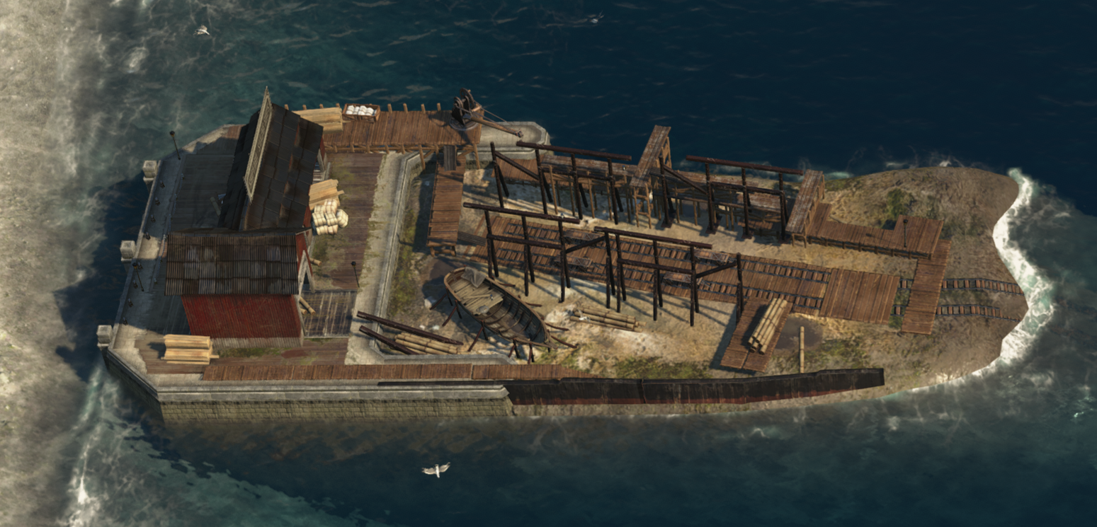 Sailing shipyard in Anno 1800