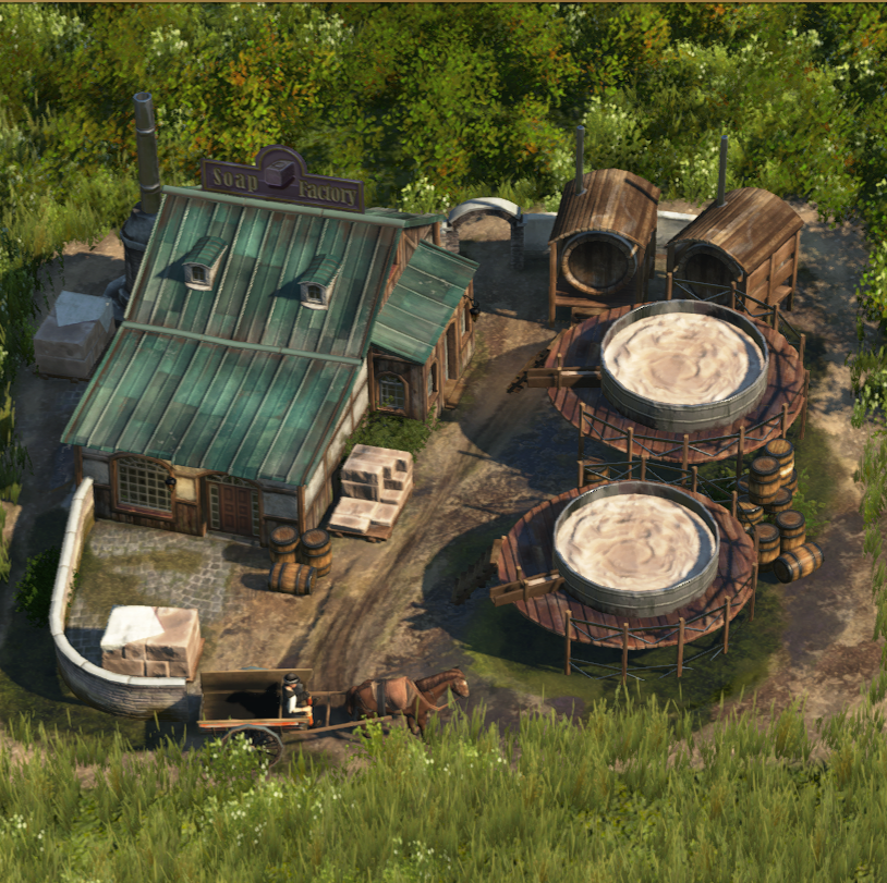 Soap factory in Anno 1800