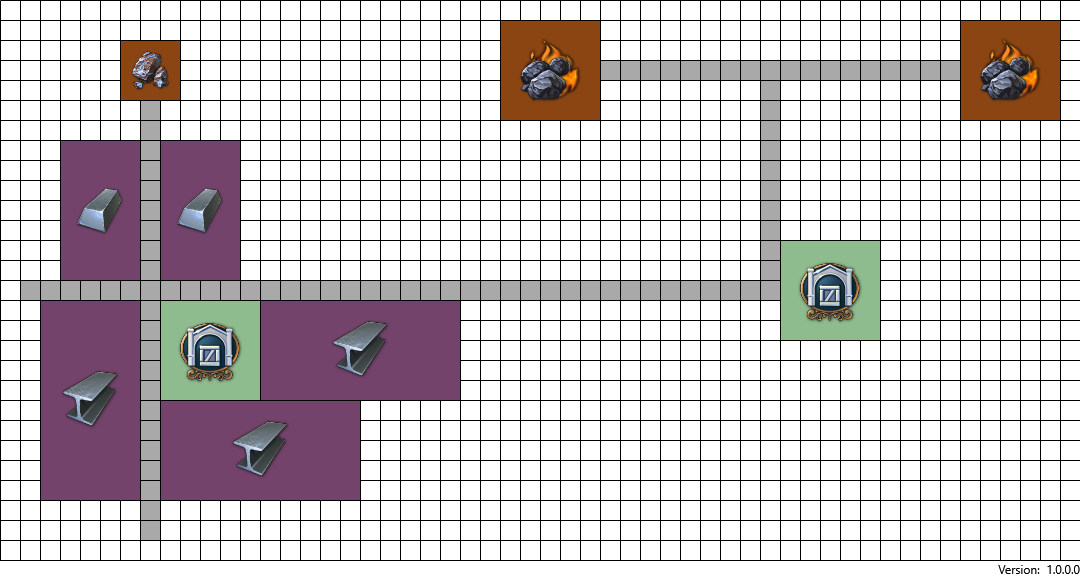Steel beams in Anno 1800 Simple layout with charcoal kilns