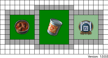 Basic placement of the Cannery production chain Anno 1800