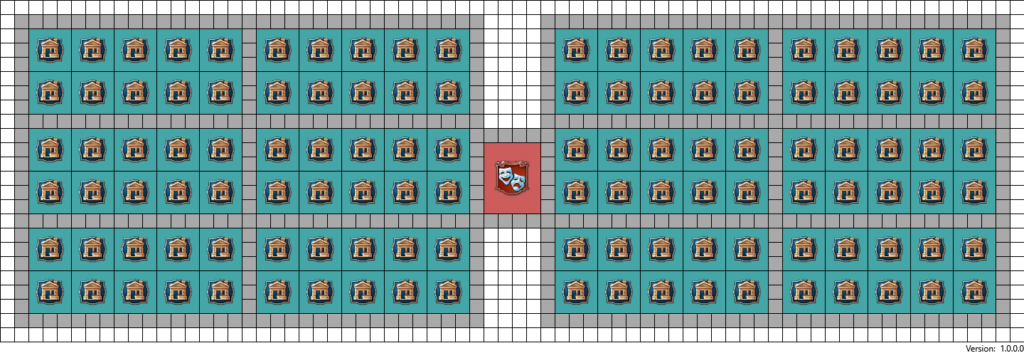 Layout of the Variety Theatre in Anno 1800