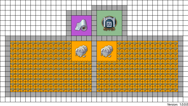 Cotton Fabric production chain layout in Anno 1800