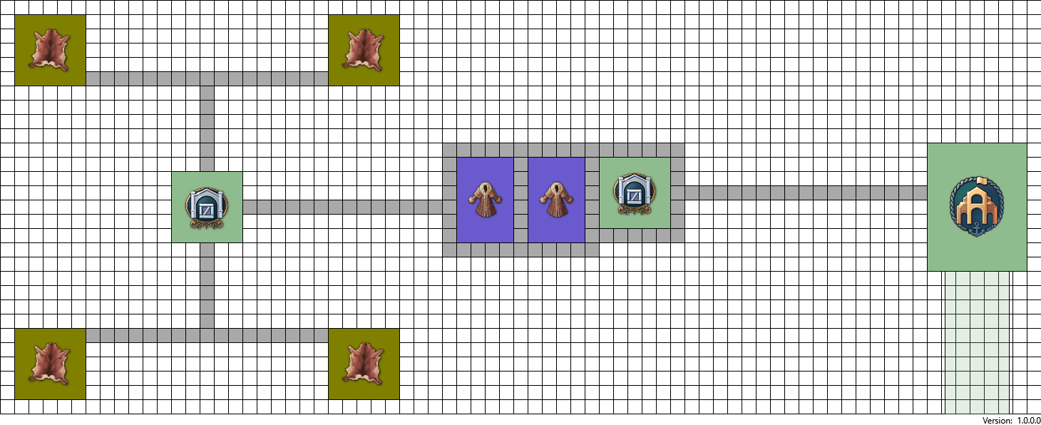 Complex Fur coats layout in Anno 1800