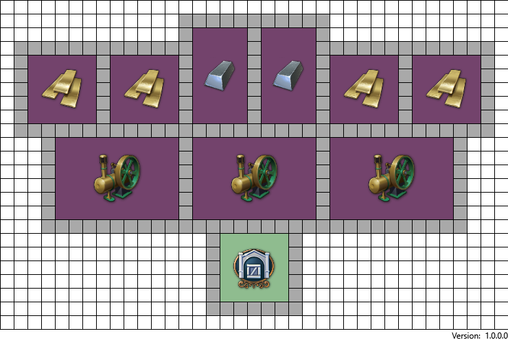 Simple layout of the Motor Assembly Line in Anno 1800