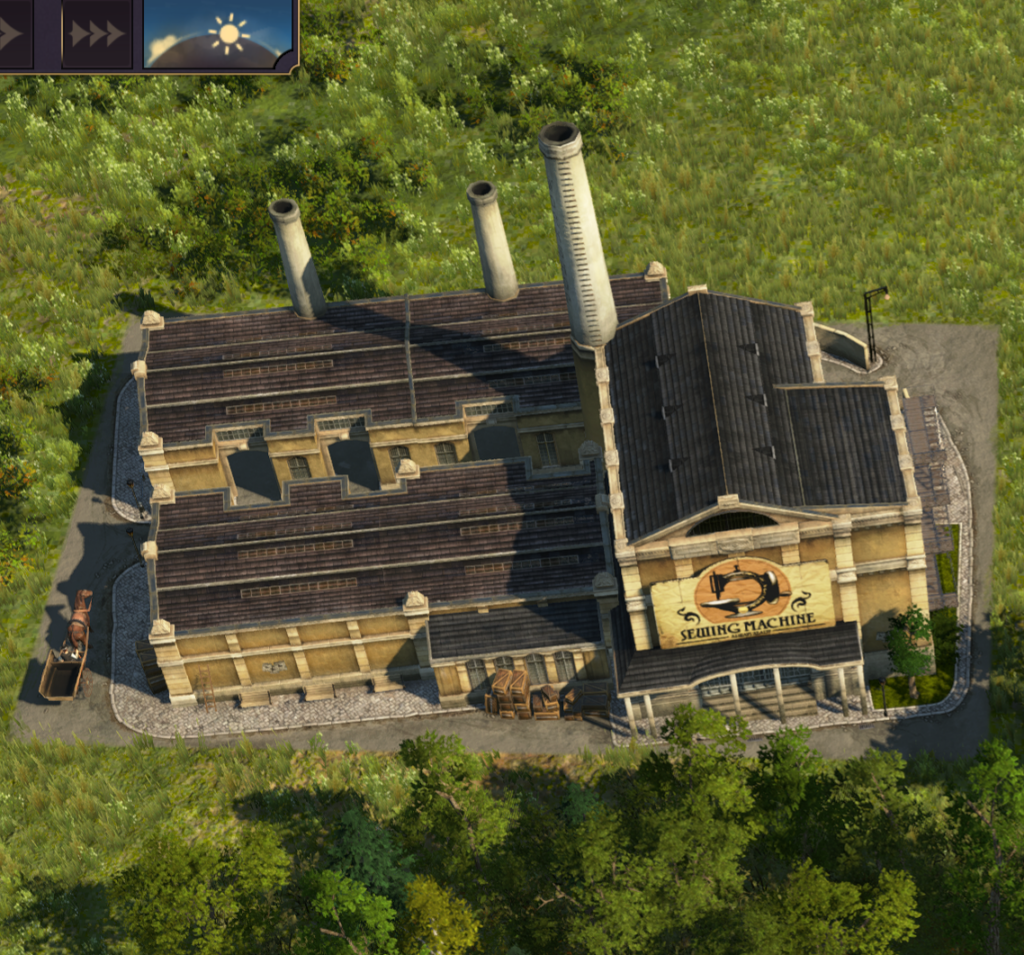 Sewing Machine Factory in Anno 1800