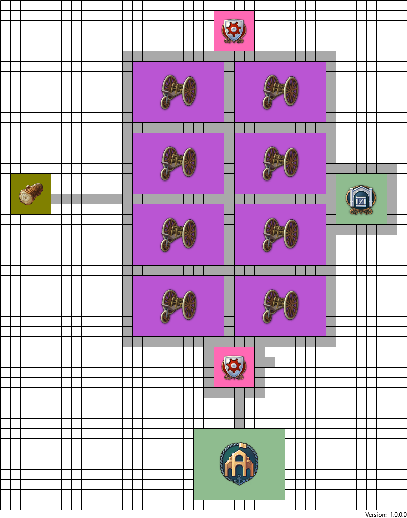 Simple layout for Coachmakers with Trade unions in Anno 1800