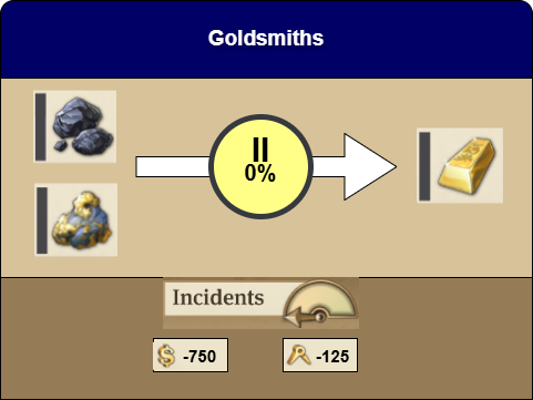Goldsmiths details in Anno 1800