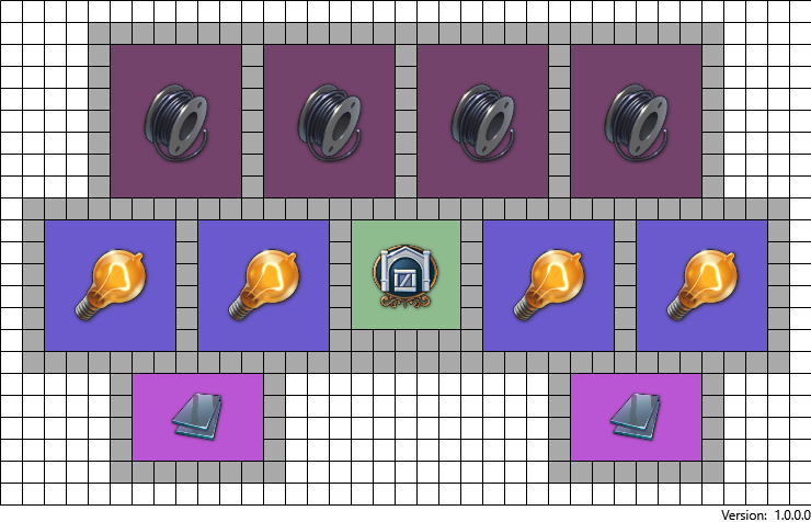 Simple layout for the Light Bulb Factory Anno 1800