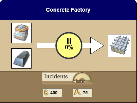 Concrete Factory production details in Anno 1800