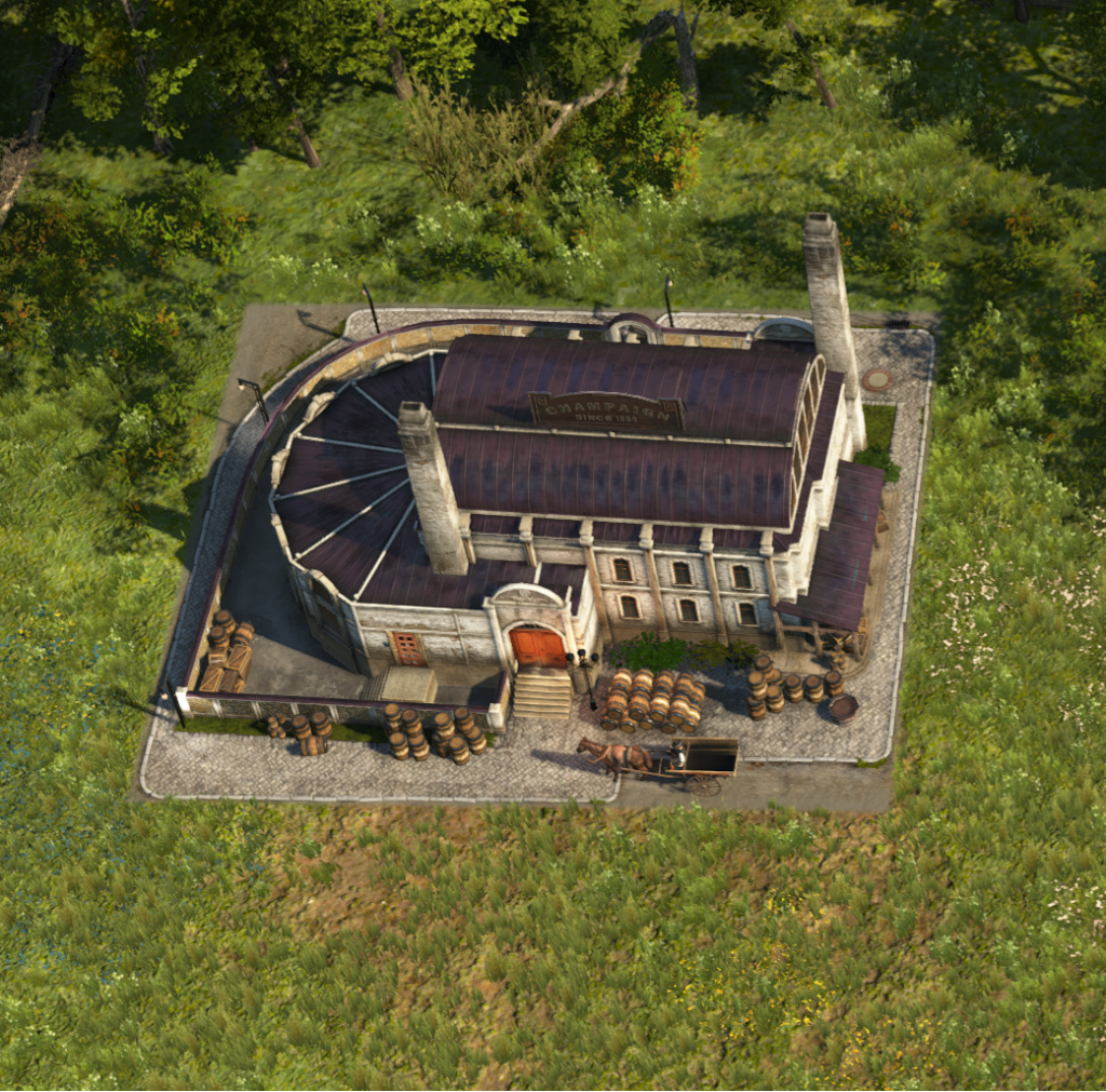 Champagne Cellar in Anno 1800
