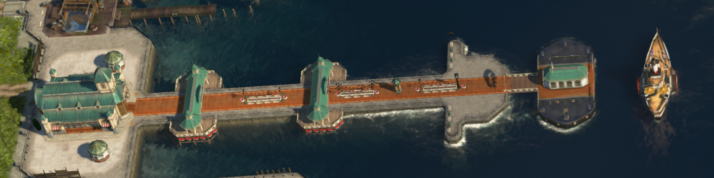 Commuter pier in Anno 1800